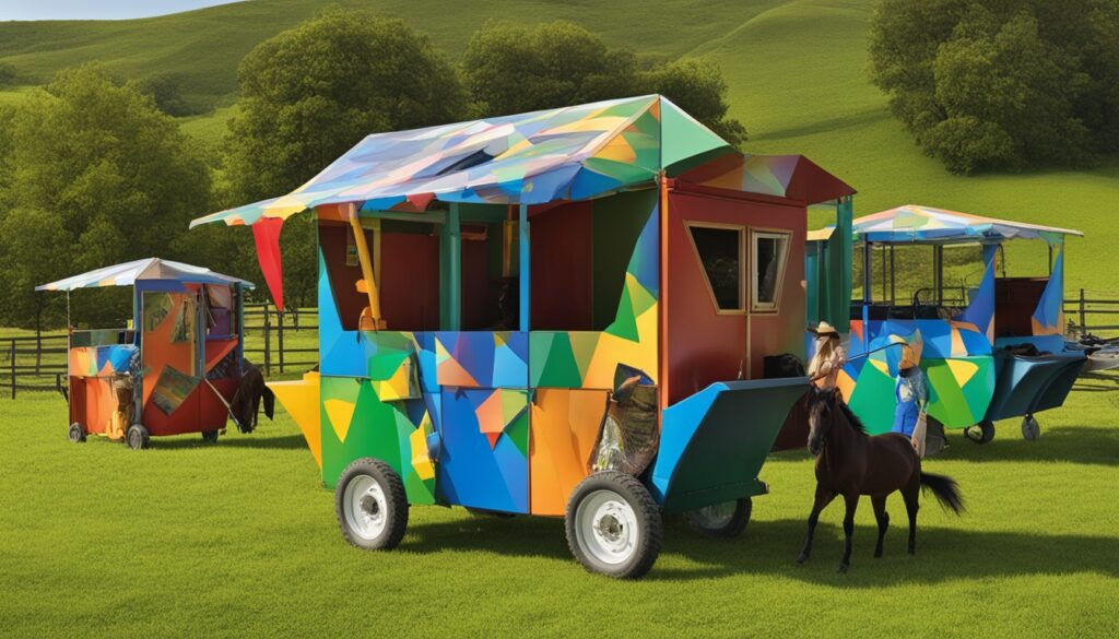 Equine-Powered Mobile Recycling Units