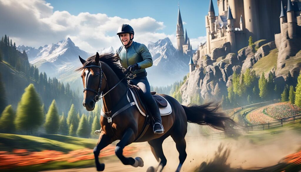 virtual reality horseback riding